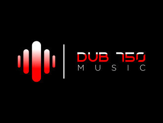 DUB 750 Music logo design by bomie