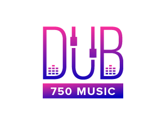 DUB 750 Music logo design by czars