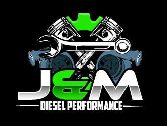 J&M Diesel Performance logo design by AamirKhan