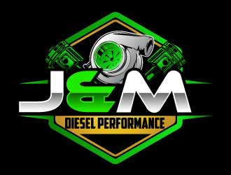 J&M Diesel Performance logo design by AamirKhan