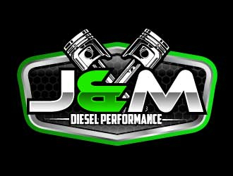 J&M Diesel Performance logo design by AamirKhan