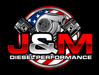 J&M Diesel Performance logo design by AamirKhan