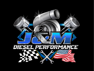 J&M Diesel Performance logo design by IanGAB