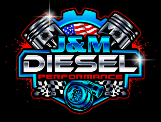 J&M Diesel Performance logo design by LucidSketch