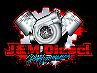 J&M Diesel Performance logo design by uttam