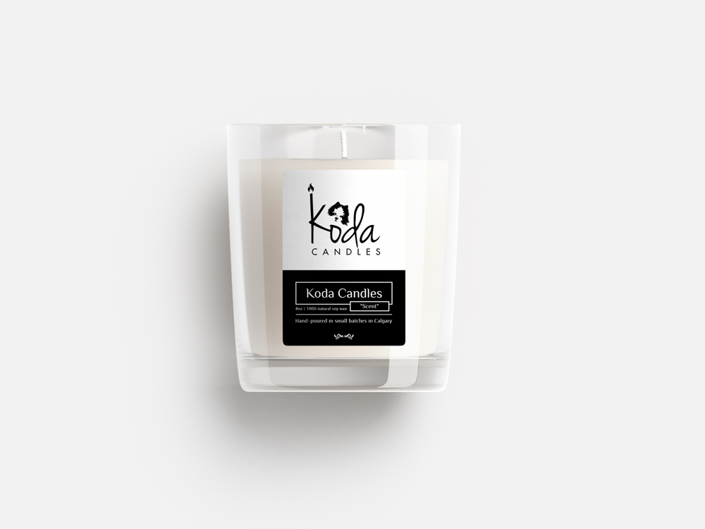 Koda Candles logo design by Ulid