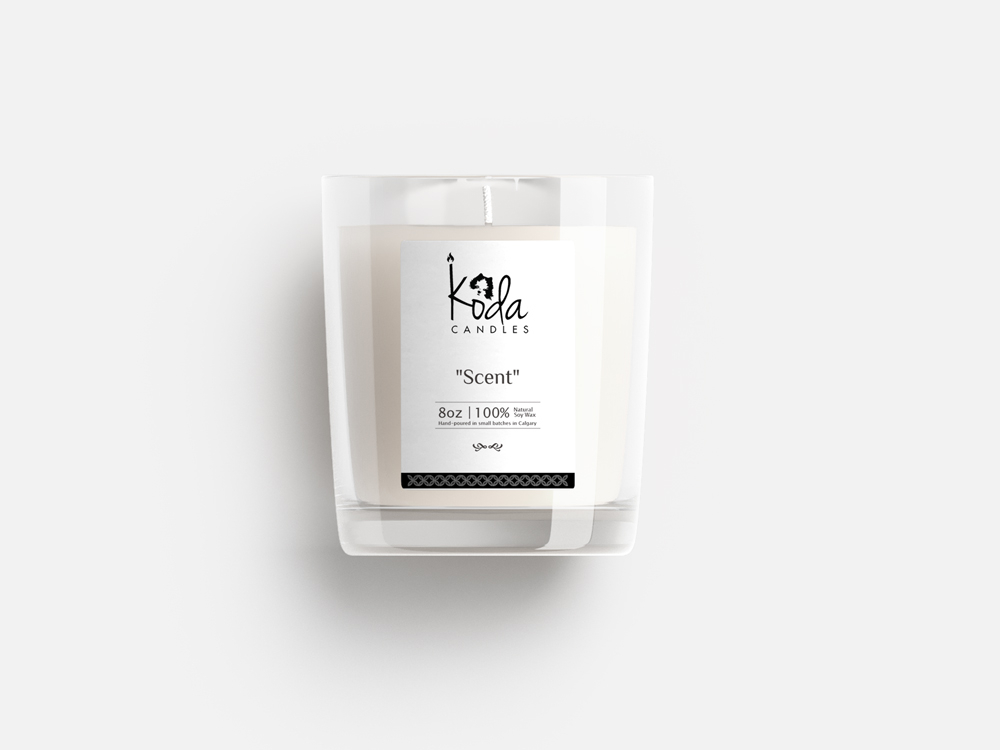 Koda Candles logo design by Ulid