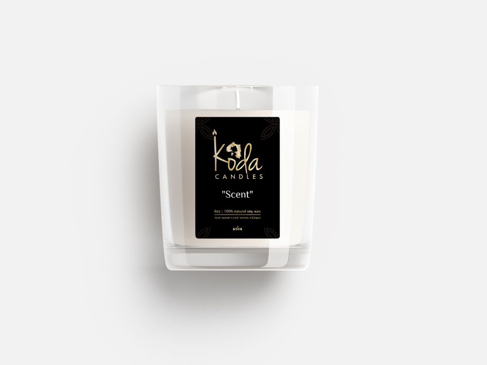 Koda Candles logo design by Ulid