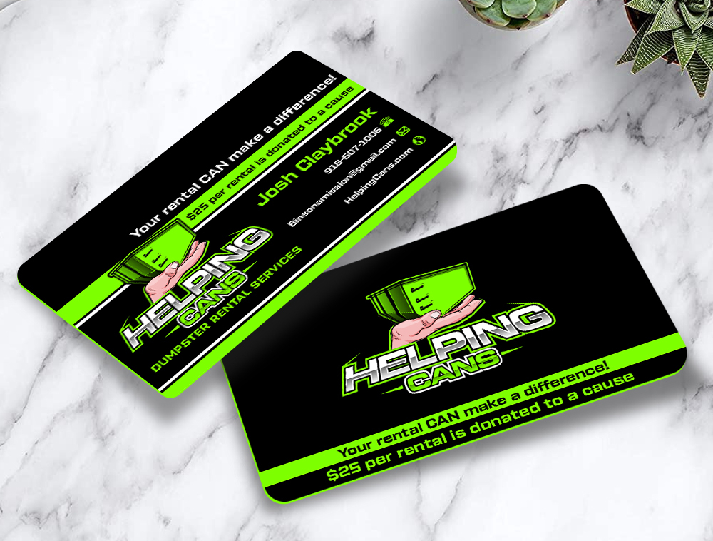 Helping Cans, LLC.  logo design by Niqnish