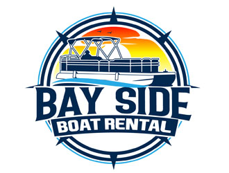 Bay Side Boat Rental  logo design by DreamLogoDesign