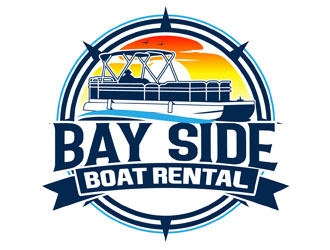 Bay Side Boat Rental  logo design by DreamLogoDesign