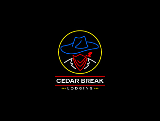 Cedar Break Lodging logo design by Badnats