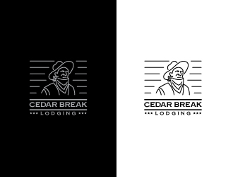 Cedar Break Lodging logo design by Badnats