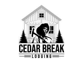 Cedar Break Lodging logo design by MUSANG