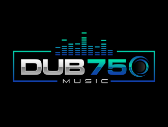 DUB 750 Music logo design by Gopil