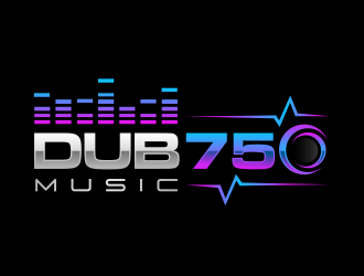 DUB 750 Music logo design by Gopil