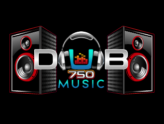 DUB 750 Music logo design by axel182