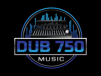 DUB 750 Music logo design by keptgoing