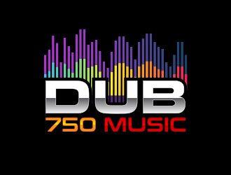 DUB 750 Music logo design by MarkindDesign