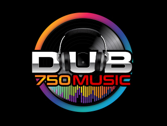 DUB 750 Music logo design by MarkindDesign