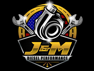 J&M Diesel Performance logo design by DreamLogoDesign