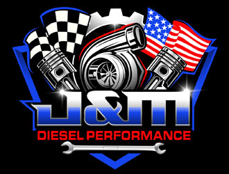 J&M Diesel Performance logo design by DreamLogoDesign