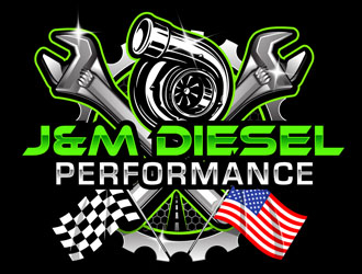 J&M Diesel Performance logo design by DreamLogoDesign