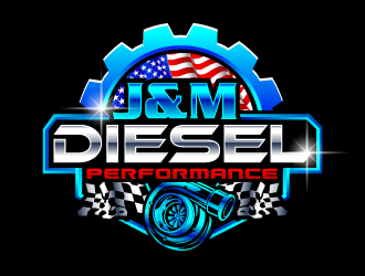 J&M Diesel Performance logo design by LucidSketch