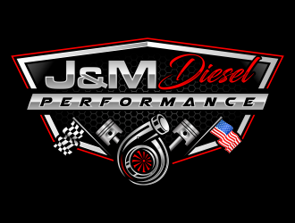 J&M Diesel Performance logo design by Gopil