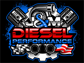 J&M Diesel Performance logo design by Suvendu