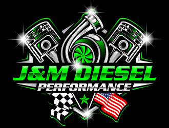 J&M Diesel Performance logo design by Suvendu