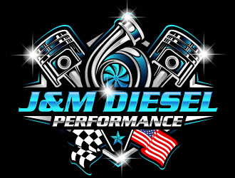 J&M Diesel Performance logo design by Suvendu