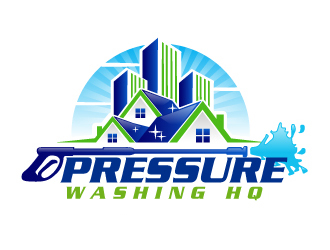 Pressure Washing HQ logo design by AamirKhan