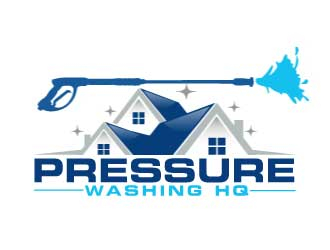 Pressure Washing HQ logo design by AamirKhan