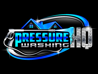 Pressure Washing HQ logo design by LucidSketch