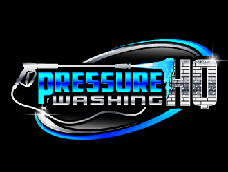 Pressure Washing HQ logo design by LucidSketch