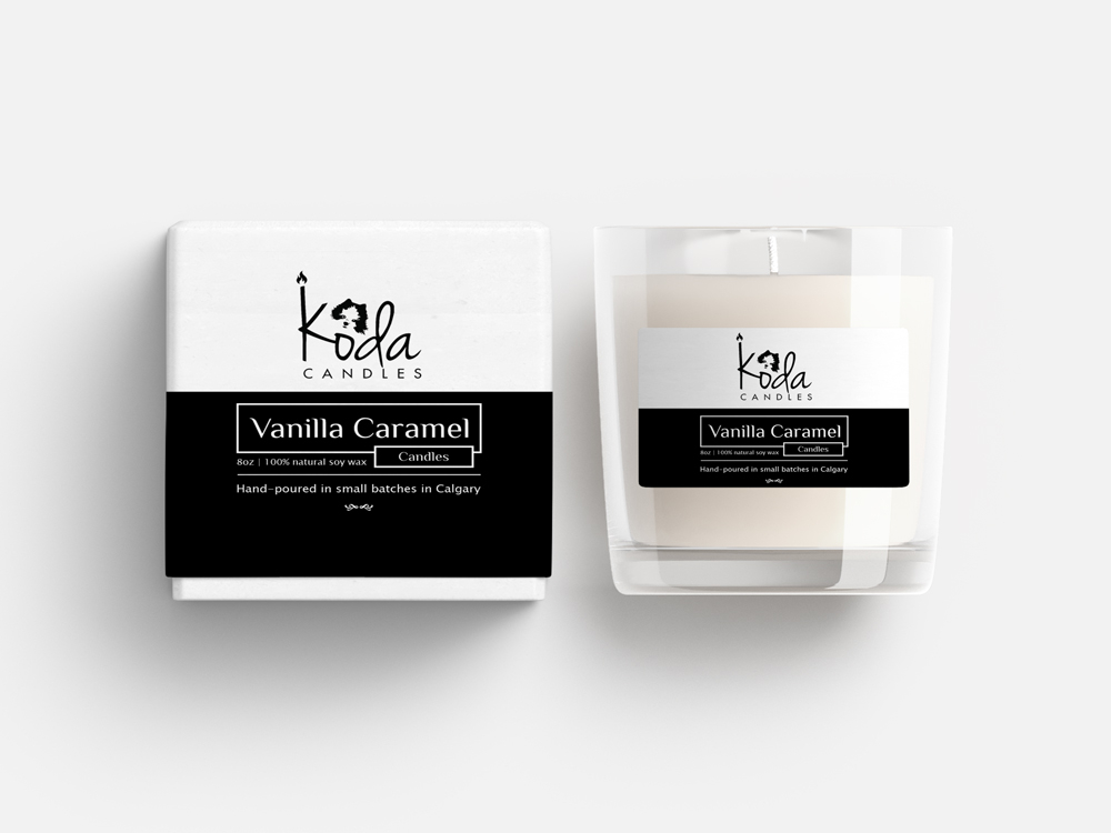 Koda Candles logo design by Ulid