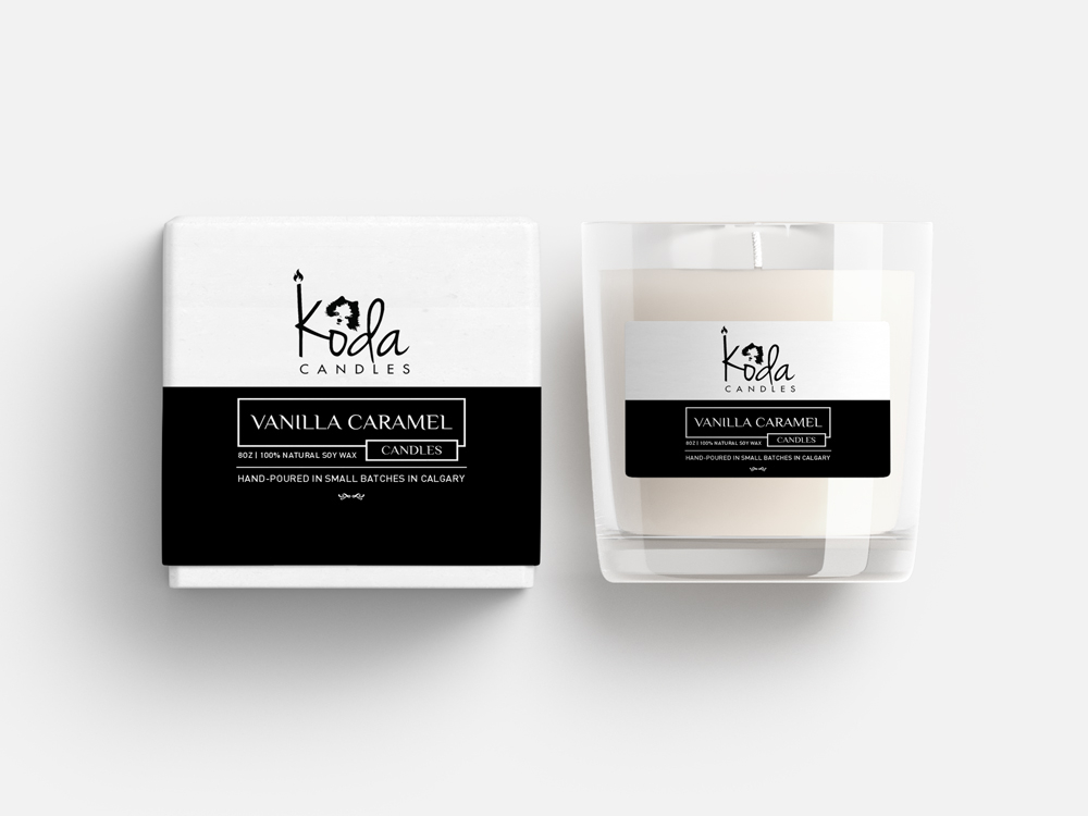 Koda Candles logo design by Ulid