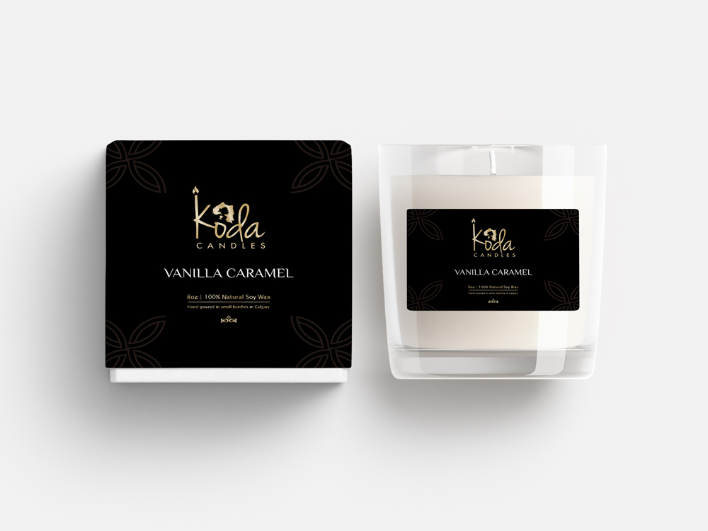 Koda Candles logo design by Ulid