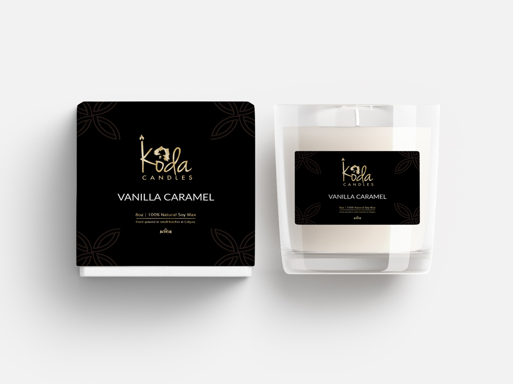 Koda Candles logo design by Ulid