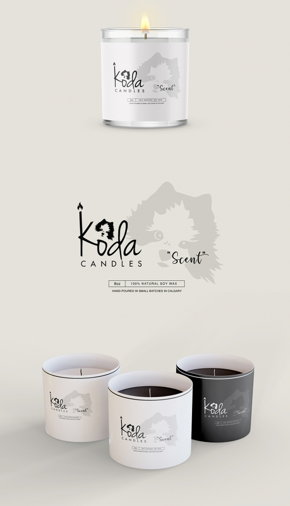 Koda Candles logo design by cwrproject