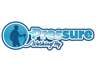 Pressure Washing HQ logo design by Suvendu