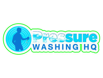 Pressure Washing HQ logo design by Suvendu