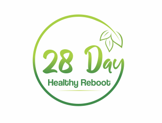 28 Day Healthy Reboot logo design by up2date