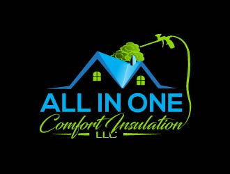 ALL IN ONE COMFORT INSULATION LLC logo design by Suvendu