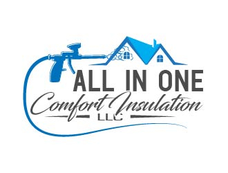 ALL IN ONE COMFORT INSULATION LLC logo design by Suvendu