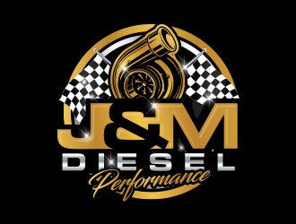 J&M Diesel Performance logo design by MarkindDesign