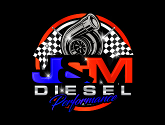 J&M Diesel Performance logo design by MarkindDesign