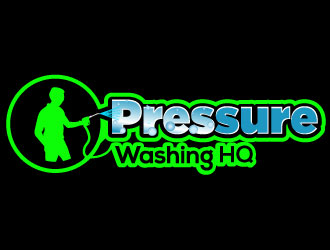 Pressure Washing HQ logo design by Suvendu