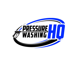 Pressure Washing HQ logo design by MarkindDesign